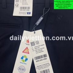 Quần tây Việt Tiến Xanh Đen Không Ly số 634
