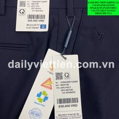 Quần tây Xanh Đen Việt Tiến không ly số 881