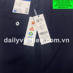 Quần tây Xanh Đen Việt Tiến số 964 không ly phom ôm Regular Fit