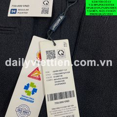 Quần Vest Xám Tối 1 ly Việt Tiến số 944