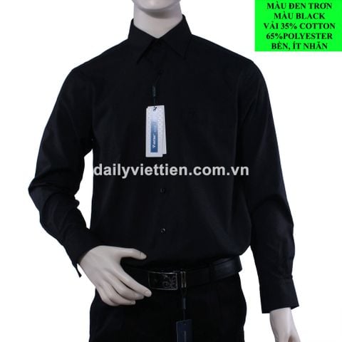 Sơ mi Đen Việt Tiến Dài Tay số 1998