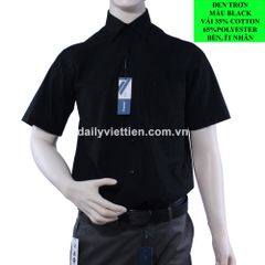 Sơ mi Đen Việt Tiến Ngắn Tay số 2004