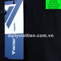 Sơ mi Đen Việt Tiến Ngắn Tay số 2004