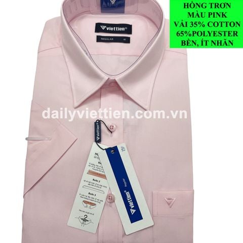 Sơ mi Hồng Việt Tiến Ngắn số 2043