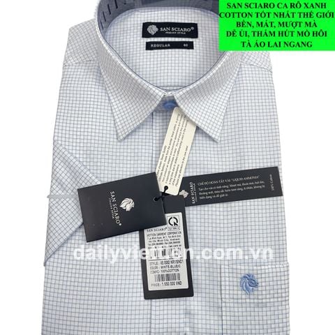 Sơ mi San Sciaro Việt Tiến Cao Cấp Lai Ngang số 1958