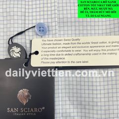 Sơ mi San Sciaro Việt Tiến Cao Cấp Lai Ngang số 1958