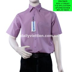 Sơ mi Tím Việt Tiến Ngắn số 1971