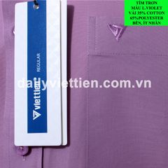 Sơ mi Tím Việt Tiến Ngắn số 1971