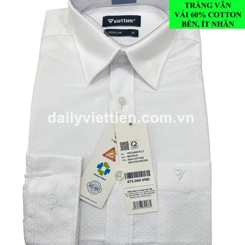 Sơ mi Trắng Vân Việt Tiến số 2000
