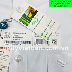 Sơ mi Trắng Việt Tiến lai ngang số 1872