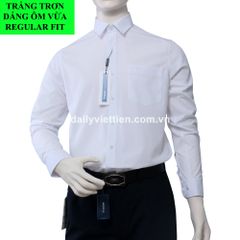 Sơ mi trắng Việt Tiến phom ôm Regular Fit 390K
