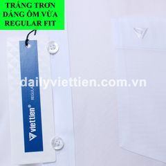 Sơ mi trắng Việt Tiến phom ôm Regular Fit 390K