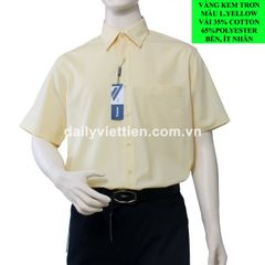 Sơ mi Vàng Kem Ngắn Việt Tiến số 1953