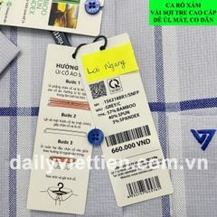 Sơ mi Việt Tiến lai ngang số 1996