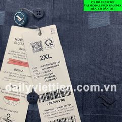 Sơ mi Việt Tiến lai ngang số 2014