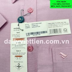 Sơ mi Việt Tiến lai ngang số 2019