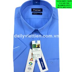 Sơ mi Xanh biển sợi tre Việt Tiến 540K