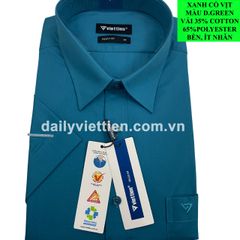Sơ mi Xanh Cổ Vịt Việt Tiến Xanh Đậm số 1957