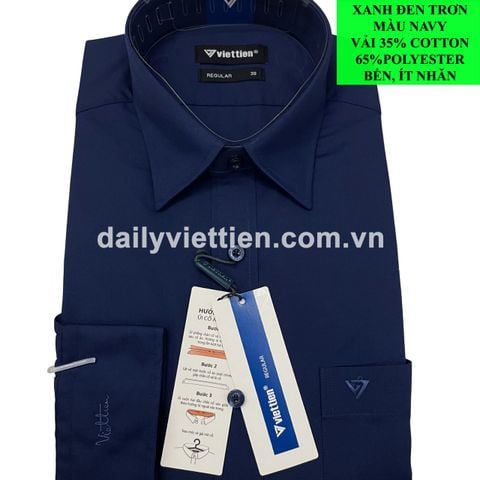 Sơ mi Xanh Đen Việt Tiến Dài 490K số 2031