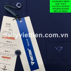 Sơ mi Xanh Đen Việt Tiến Dài 490K số 2031