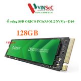  Ổ cứng SSD Orico PCIe Gen3x4 M2 NVMe D10-128GB-GR-BP - Hàng Chính Hãng 