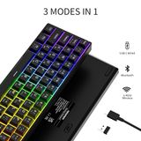  Bàn phím Cơ Newmen GM610 Grey Dual Mode (61 Key, RGB Led, Hotswap, BT5.0) Hàng Chính Hãng 