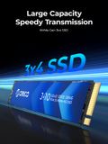  Ổ cứng SSD Orico PCIe Gen3x4 M2 NVMe J10-512GB-BL-BP - Hàng Chính Hãng 