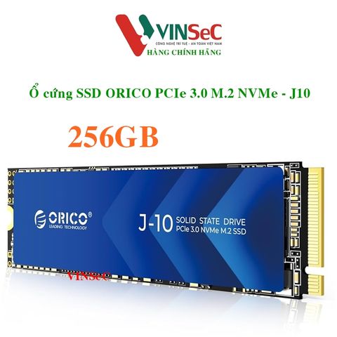 Ổ cứng SSD Orico PCIe Gen3x4 M2 NVMe J10-256GB-BL-BP - Hàng Chính Hãng