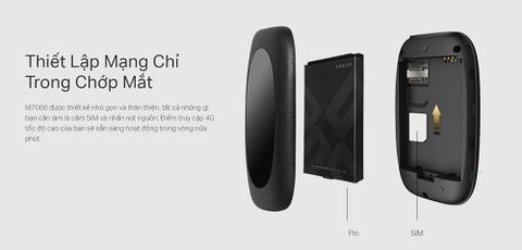Thiết bị phát Wifi di động TP-Link M7000 4G LTE 150Mbps