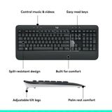  Bộ bàn phím chuột không dây  Logitech MK540 Advanced Wireless - Hàng Chính Hãng 