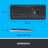  Bộ bàn phím chuột không dây  Logitech MK540 Advanced Wireless - Hàng Chính Hãng 