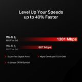  Phát Wifi Mercusys AX1500 - MR62X - Wi-Fi 6 Băng Tần Kép - Hàng Chính Hãng 