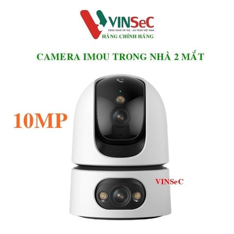  Camera IMOU trong nhà IPC-S2XEP-10M0S 4K - 2 ống kính 10MP, Đàm thoại 2 chiều, Gọi 1 chạm, Đèn & còi - Tích hợp nút gọi trực tiếp - Hàng Chính Hãng 