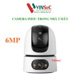  Camera IMOU trong nhà IPC-S2XEP-6M0S 4K - 2 ống kính 6MP, Đàm thoại 2 chiều, Gọi 1 chạm, Đèn & còi - Tích hợp nút gọi trực tiếp - Hàng Chính Hãng 