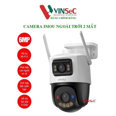  Camera Wifi IMOU Cruiser Dual S7EXP-6M0WED Xoay 360 Ngoài Trời - Hàng Chính Hãng 
