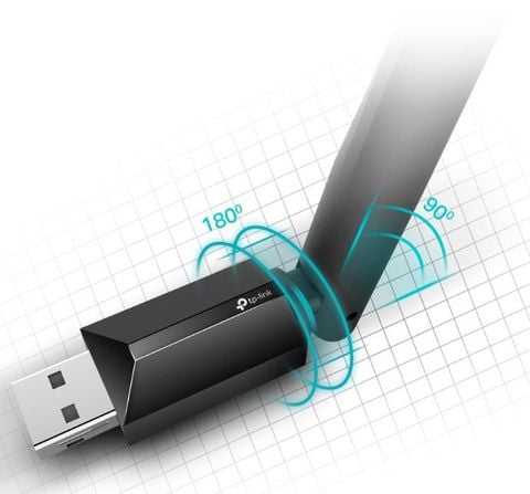 Bộ Chuyển Đổi USB Wi-Fi TP-Link Acher T2U Plus - Băng Tần Kép Độ Lợi Cao AC600 - Hàng Chính Hãng