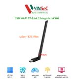  Bộ Chuyển Đổi USB Wi-Fi TP-Link Acher T2U Plus - Băng Tần Kép Độ Lợi Cao AC600 - Hàng Chính Hãng 