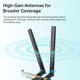  Card mạng TP-Link Archer TX20E PCIe Wi-Fi 6 - 2 Băng tần AX1800 & Bluetooth 5.2 - Hàng Chính Hãng 