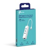  Bộ chuyển đổi Hub TP-Link UE330C USB Type-C ra 3 cổng USB-A 3.0 & Mạng Gigabit Ethernet - Hàng Chính Hãng 