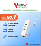  Bộ chuyển đổi Hub TP-Link UE330C USB Type-C ra 3 cổng USB-A 3.0 & Mạng Gigabit Ethernet - Hàng Chính Hãng 