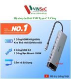  Hub chuyển đổi Tp-Link UH9120C Type-C 9 in 1 - Hàng Chính Hãng 
