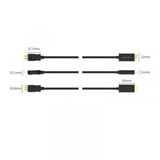  Cáp chuyển đổi Display Port sang HDMI Orico XD-DTH4-30-BK. Độ phân giải: 4K @30Hz. Dài 3m. Màu đen - Hàng Chính Hãng 