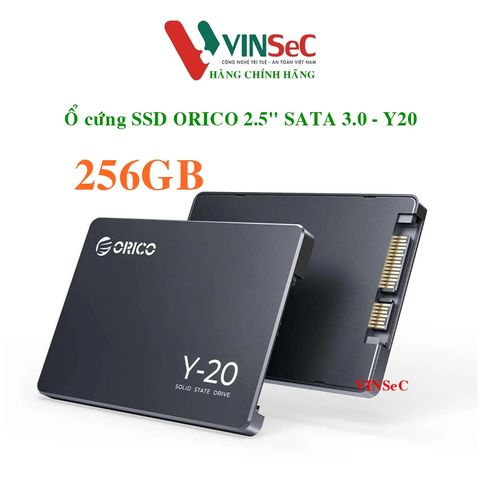 Ổ cứng SSD Orico 2.5 inch SATA 3.0 Y20-256GB-BK-BP - Hàng Chính Hãng