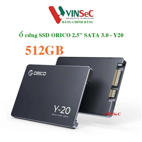 Ổ cứng SSD Orico 2.5 inch SATA 3.0 Y20-512GB-BK-BP - Hàng Chính Hãng