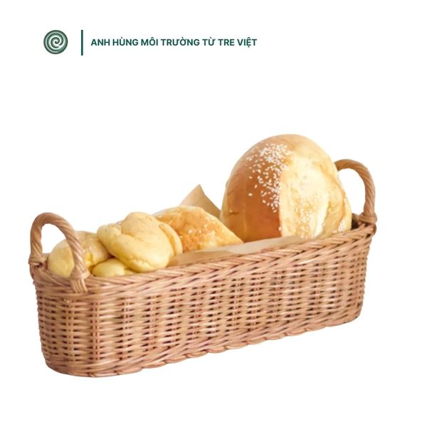  Khay tre đan oval đa năng đựng đồ | Oval Bamboo Multi-Purpose Tray 