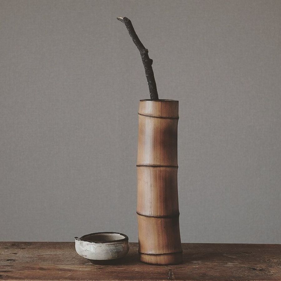  Bình tre cắm hoa phong cách tối giản | Minimalist-style Bamboo Flower Vase 