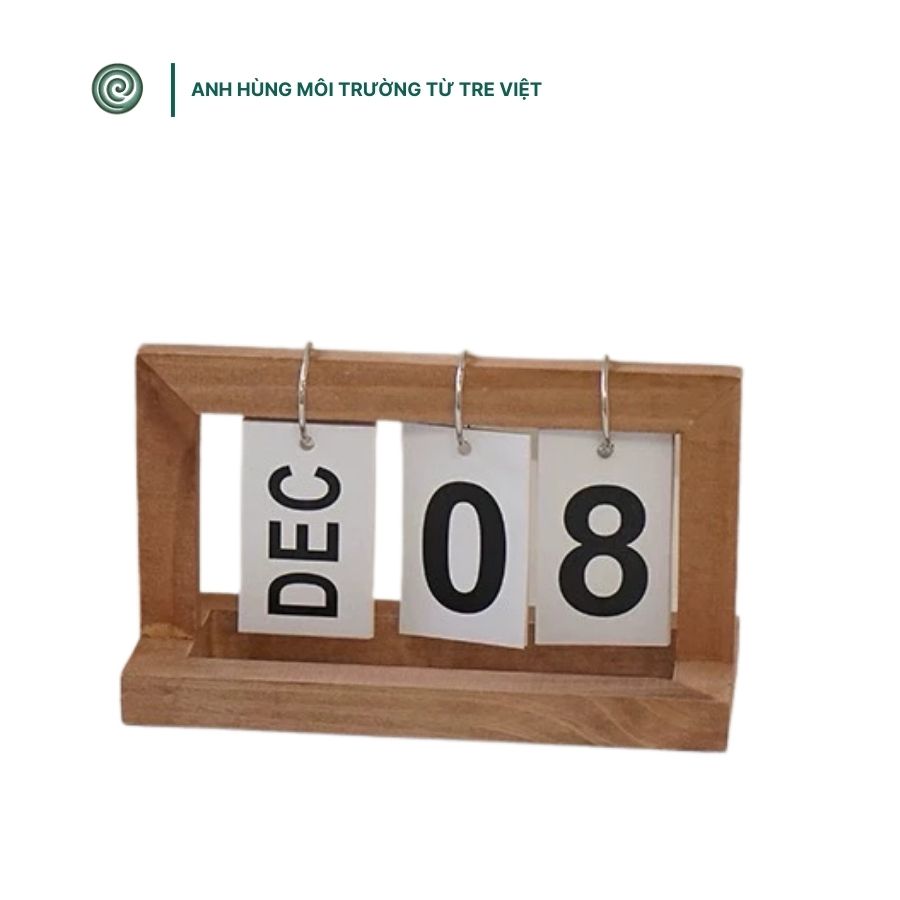  Lịch để bàn bằng tre | Bamboo Calendar 