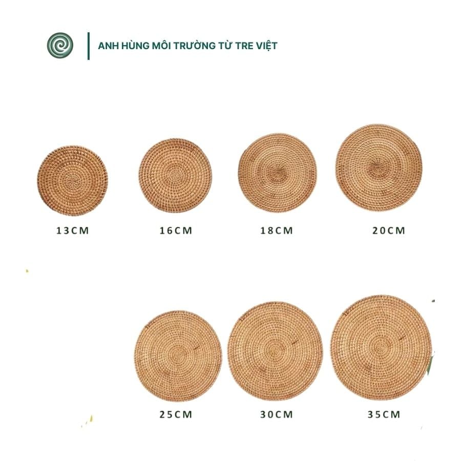  Tấm lót bàn ăn bằng tre đan | Bamboo Placemat 