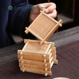  Đế Lót Ly Bằng Tre | Bamboo Drink Coaster 