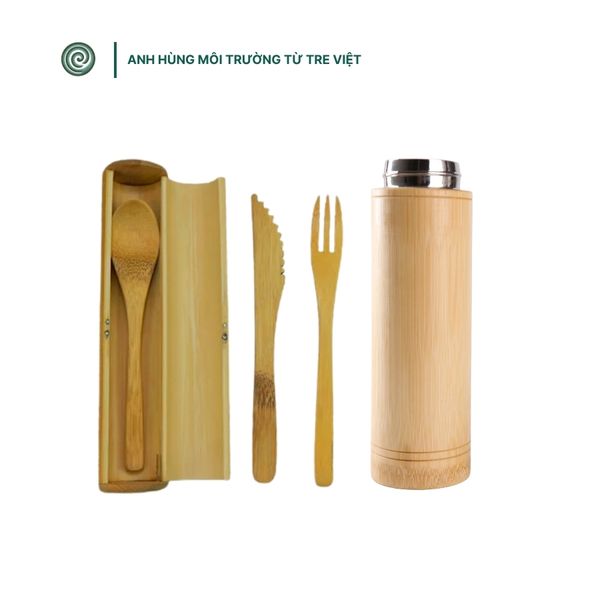  Set (dao muỗng đũa nĩa ống hút cọ rửa, bình giữ nhiệt) 